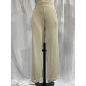 Cos Exposed-Seam Beige Jersey Sweatpants Size S